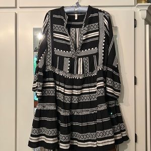 Elan babydoll mini dress coverup 100% cotton sz S